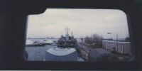 Blick von der Brcke auf die Grenz-Brigade-Kste